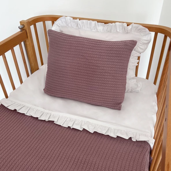Pike Takımı Bebek Örgü Desen-Mürdüm - 3