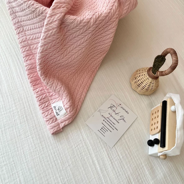 Pike Takımı Bebek Örgü Desen-Koyu Pembe - 4