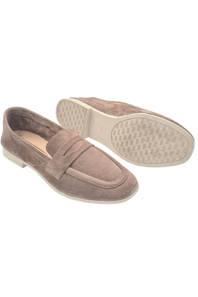 Kadın Günlük Bej Ayakkabı Babet Loafer Makosen - 2