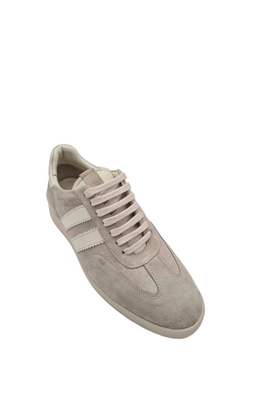 Hakiki Deri Açık Bej Süet Kadın Sneakers - Şıklık ve Rahatlık Bir Arada! - 3