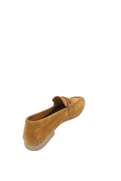 Hakiki Deri Hardal Kadın Günlük Ayakkabı - 2