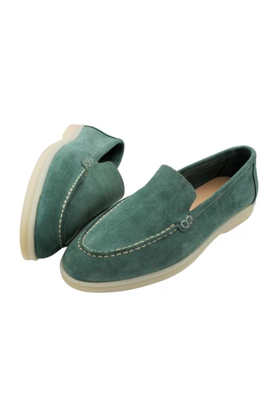 Hakiki Deri Süet Kadın Ayakkabı - 5