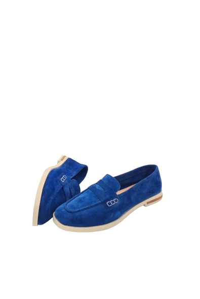 Hakiki Deri Saraçlı Fiyonk Günlük Kadın Ayakkabı Babet Loafer Makosen - Resim 3