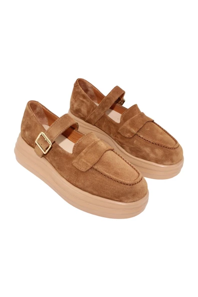 Hakiki Deri Taba Kadın Ayakkabı - Resim 2