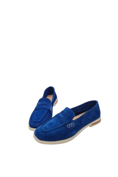 Hakiki Deri Saraçlı Fiyonk Günlük Kadın Ayakkabı Babet Loafer Makosen - Resim 4