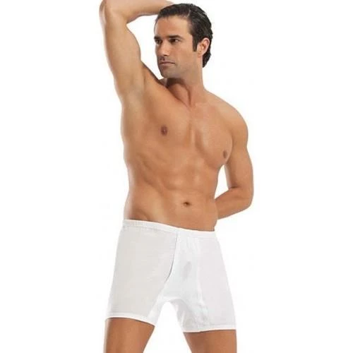 6 Adet Erdem 1350 %100 Pamuk Erkek Boxer  Beyaz XL - 2