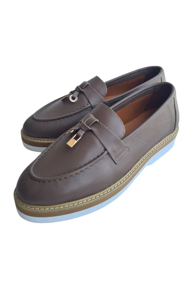 Gerçek Deri Vizon Günlük Kadın Ayakkabı - Resim 6