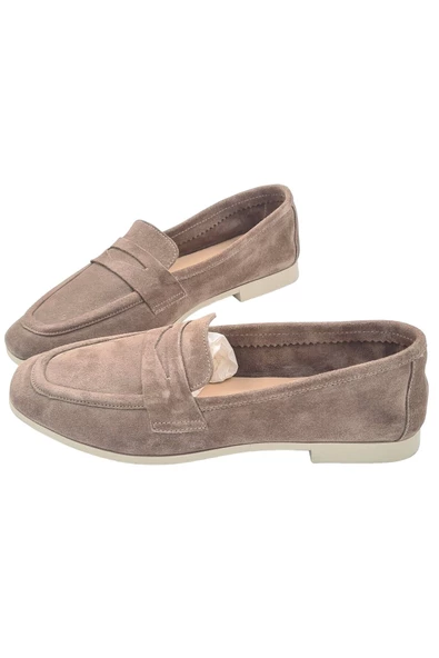 Kadın Günlük Bej Ayakkabı Babet Loafer Makosen - 6