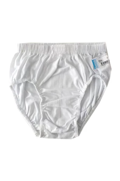 Berrak Erkek Çocuk Slip Külot - 6 Adet  Beyaz 8 (11-12 Yaş) ürün görseli