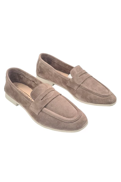 Kadın Günlük Bej Ayakkabı Babet Loafer Makosen - 3