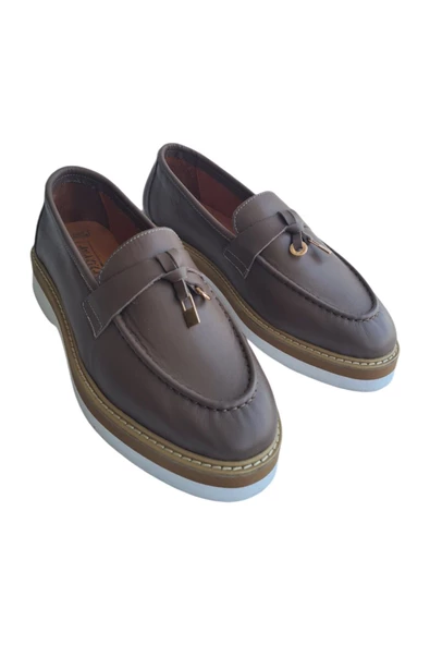 Gerçek Deri Vizon Günlük Kadın Ayakkabı - Resim 5