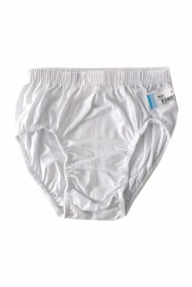 Berrak Erkek Çocuk Slip Külot - 6 Adet  Beyaz 8 (11-12 Yaş) - Resim 3