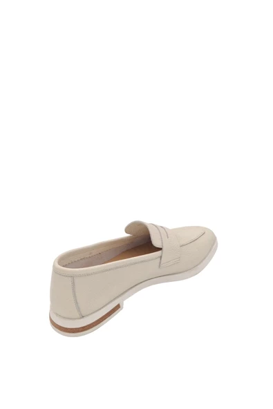 Hakiki Deri Saraçlı Fiyonk Günlük Kadın Ayakkabı Babet Loafer Makosen - 5