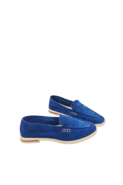 Hakiki Deri Saraçlı Fiyonk Günlük Kadın Ayakkabı Babet Loafer Makosen - Resim 2