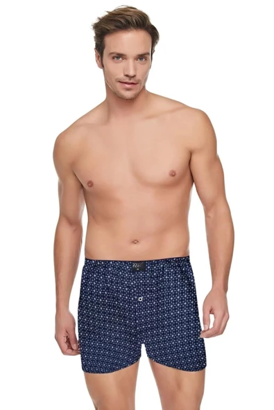Tutku Elit Erkek Havlu Bel Desenli Boxer 1102 - 6 Adet  Karışık Renk S
