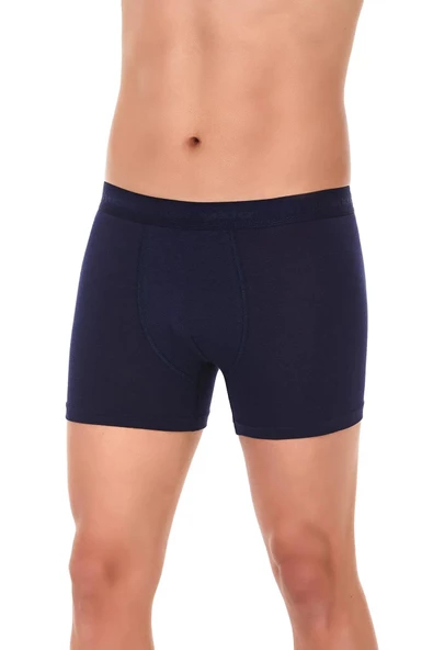 Yıldız Erkek Modal Likralı Boxer 37/42 - 6 Adet  Lacivert 3XL