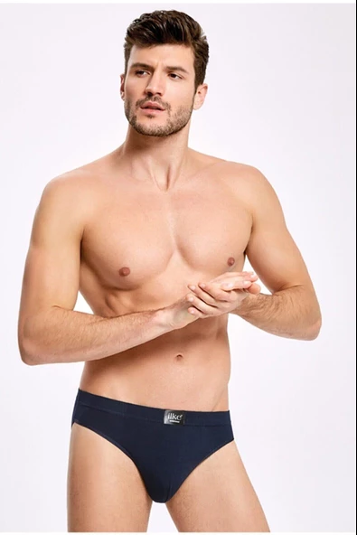 İlke Erkek Bambu Slip Külot 1607 - 3 Adet  Lacivert S