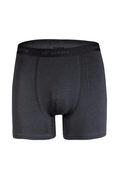 Yıldız Erkek Modal Likralı Boxer 37/42 - 6 Adet  Füme 3XL - 2