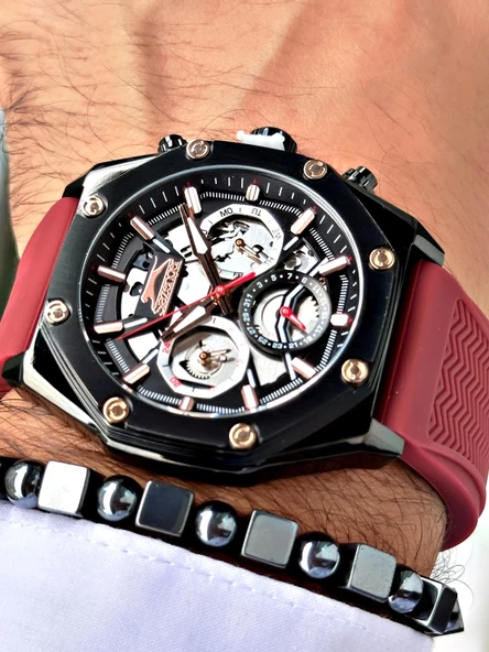 Slazenger SL.9.2379.2.05 Silikon Kordon Erkek Kol Saati - Resim 4