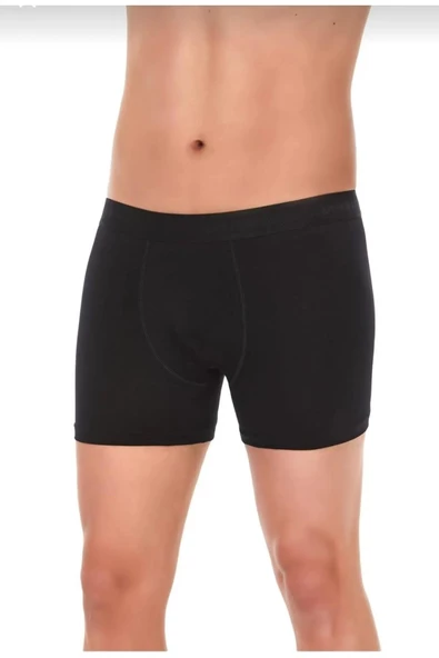Yıldız Erkek Modal Likralı Boxer 37/42 - 6 Adet  Siyah 5XL