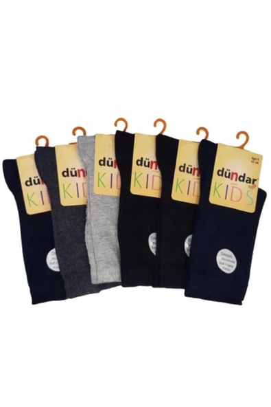 Dündar Erkek Çocuk Plus Modal Soket Çorap - 6 Adet KB41006  Karışık Renk 23-25 - Resim 3