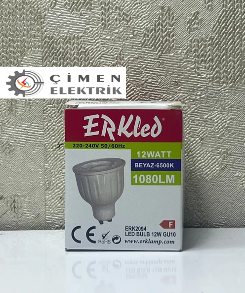 ERKLED ERK 2094 GU10 Lensli Ampül 12W 6500K Beyaz Işık