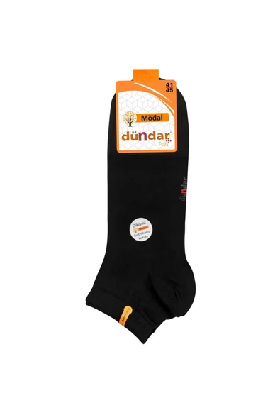 Dündar Erkek Modal Plus Patik Çorap 6838 - 12 Adet  Siyah 41-45