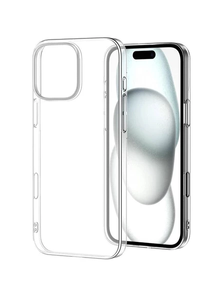 İphone 16 Pro Max Kılıf Süper Şeffaf Silikon Kapak - Resim 2