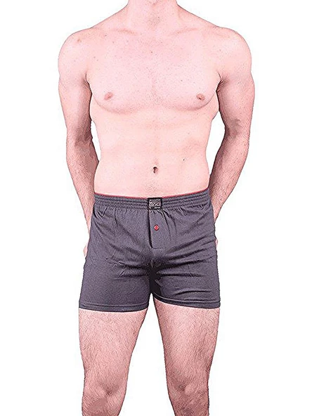 Anıt 1146 Erkek Düğmeli Boxer 3'Lü  2XL Antrasit