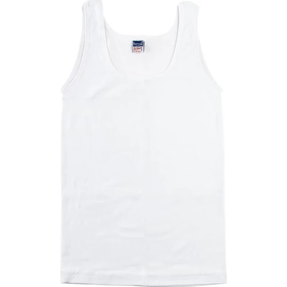 BERRAK KIZ ÇOCUK RİBANA GENİŞ ASKILI ATLET 6'Lı   Beyaz 6 No:8-9 Yaş ürün görseli