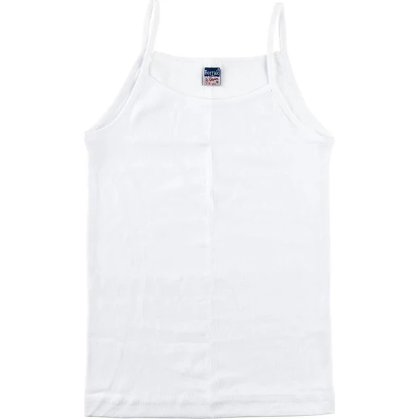 BERRAK KIZ ÇOCUK RİBANA İP ASKILI ATLET 6'Lı   Beyaz 7 No:9-10 Yaş ürün görseli