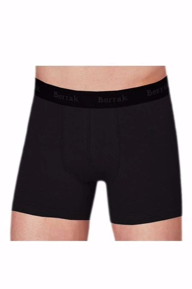 Berrak 4476 Erkek Modal Likralı Boxer 2 Adet  Siyah M