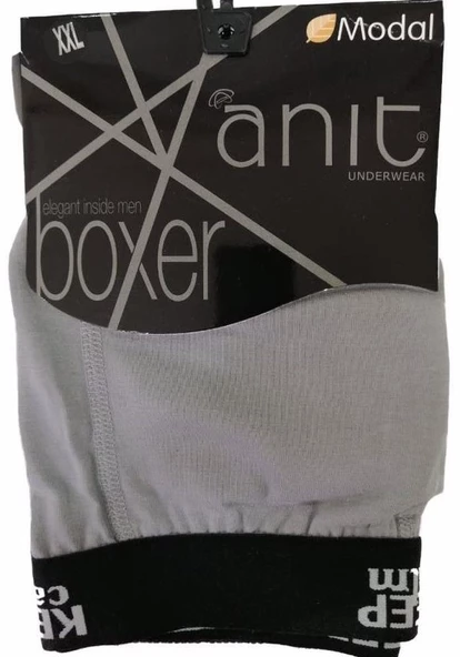 Anıt 1266 Modal Erkek Renkli Boxer 6'Lı   XL Gri