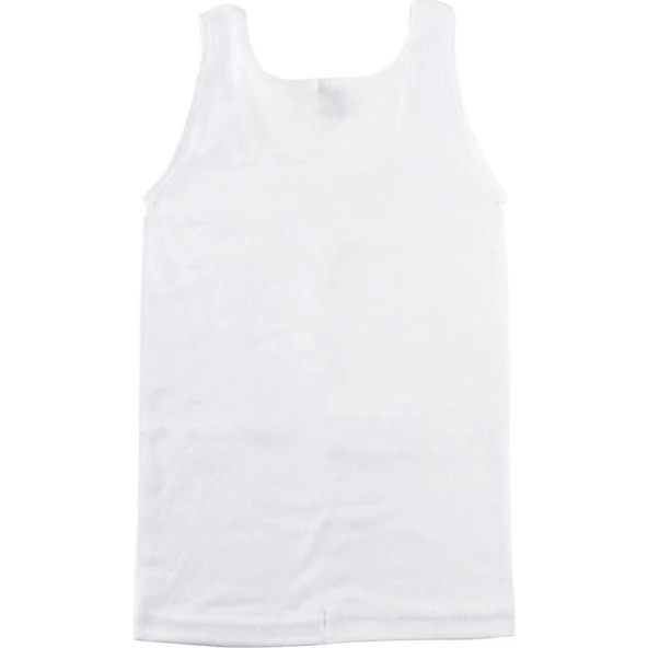 BERRAK KIZ ÇOCUK RİBANA GENİŞ ASKILI ATLET 6'Lı   Beyaz 6 No:8-9 Yaş - Resim 2