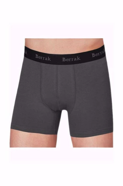 Berrak 4476 Erkek Modal Likralı Boxer 2 Adet  XL Füme