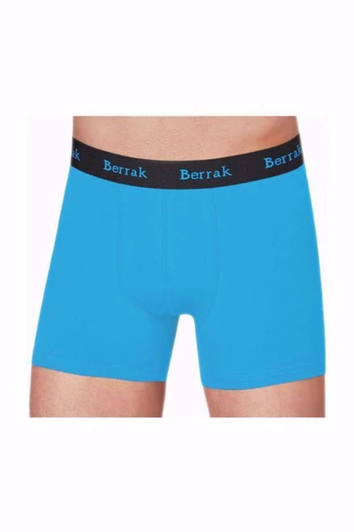 Berrak 4476 Erkek Modal Likralı Boxer 2 Adet  M Mavi
