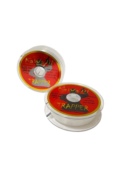 Kawa Jıl Trapper 160m Şeffaf Misina 0.40 mm ürün görseli 1