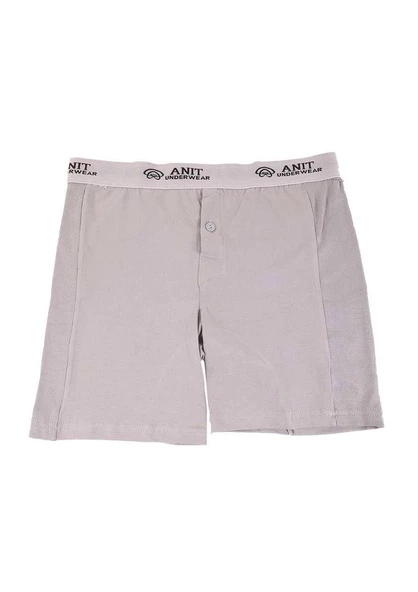 Anıt 1114 Erkek Likralı Uzun Boxer 6'Lı   XL Gri