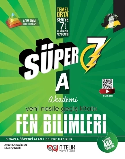 7. SINIF SÜPER 7 FEN BİLİMLERİ A YENİ NESİLE GEÇİŞ SORU KİTABI