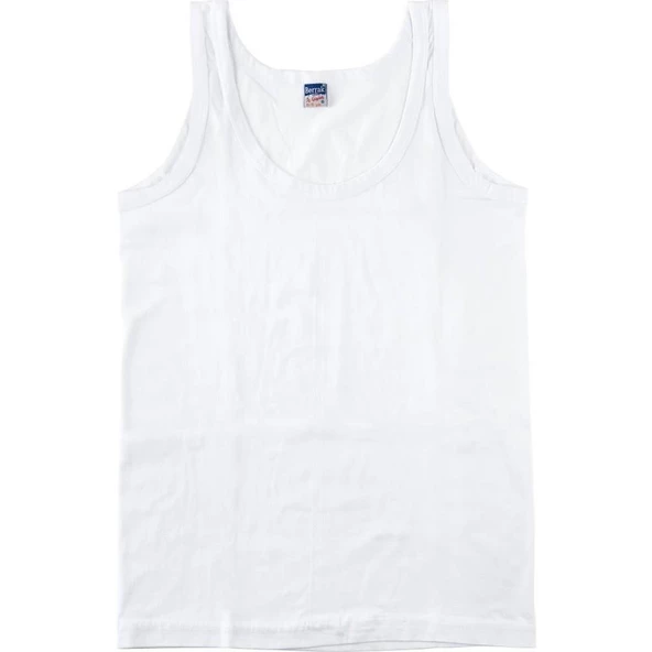 BERRAK ERKEK ÇOCUK ASKILI ATLET 12 Adet   Beyaz 2 No:2-3 Yaş ürün görseli