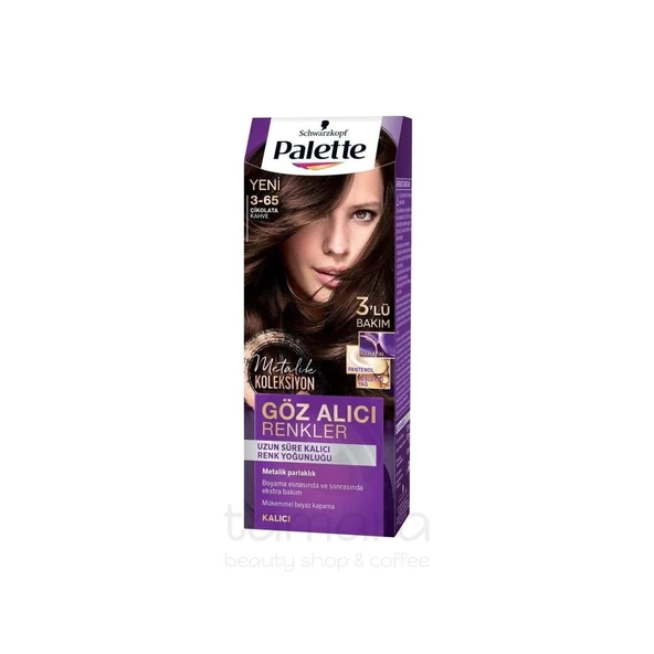 Palette Göz Alıcı Renkler Saç Boyası 3-65 Çikolata Kahve - 1