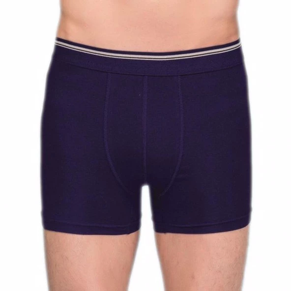 Berrak 1097 Erkek Likralı Esnek Boxer 6'Lı   Lacivert S