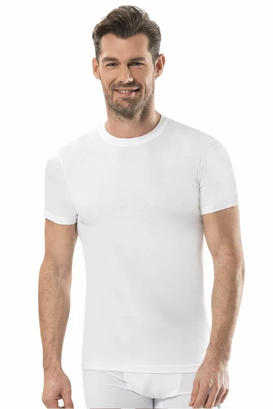 Jiber Erkek Sıfır Yaka Fanila 3'lü Paket - 104  Beyaz XL