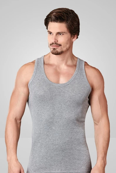 Berrak Erkek Ribana  Rambo Atlet 6'Lı Paket - 1016  L Gri