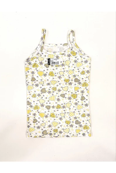 Tutku Kız Çocuk Elastan Empirme İp Askı Atlet 12 Adet  Karışık Renk 3 (5-6 YAŞ) - Resim 6