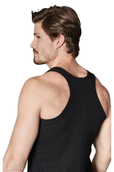 Berrak Erkek Ribana  Rambo Atlet 6'Lı Paket - 1016  XL Siyah - Resim 5