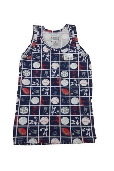 Tutku 0256 Erkek Çocuk Elastan Empirme Atlet 12 Adet  Karışık Renk 5 (9-10 YAŞ) - Resim 2