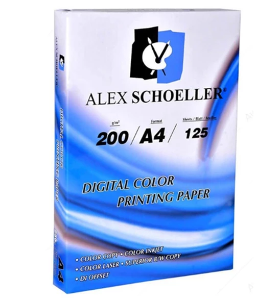 Alex Schoeller Gramajlı Kağıt 200Gr 125Li Fotokopi Kağıdı