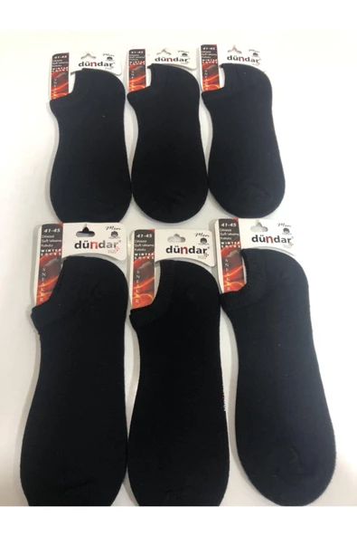 Dündar Erkek Plus Havlu Sneaker Çorap - 12 Adet  Siyah 41-45