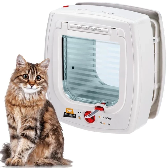 Ferplast Swing Microchip White Çipli Kedi Kapısı - 9